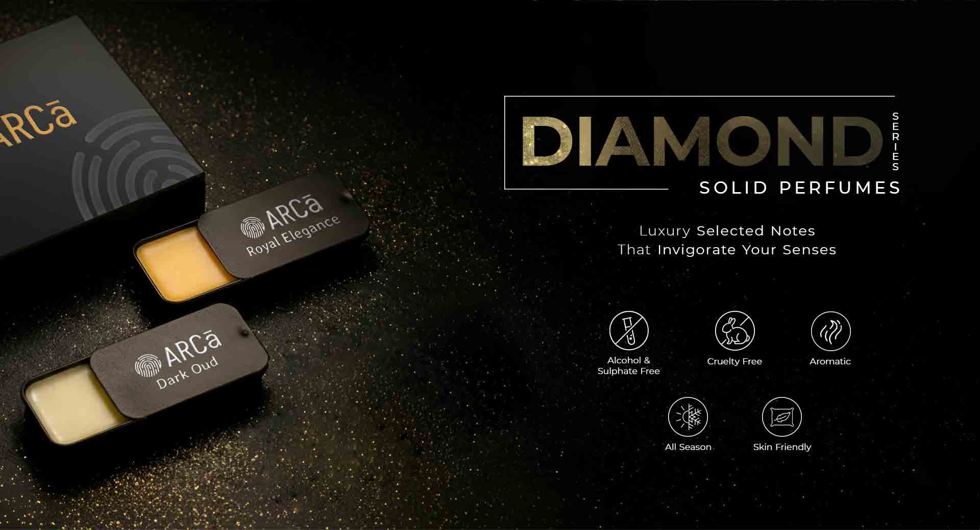 Diamond Series Solid Perfume for Man & Women - Arca Fragrance